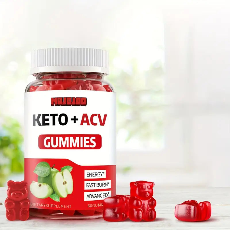 KETO +ACV Gummies Apple Cider Vinegar & B12 Wellness - DailySale