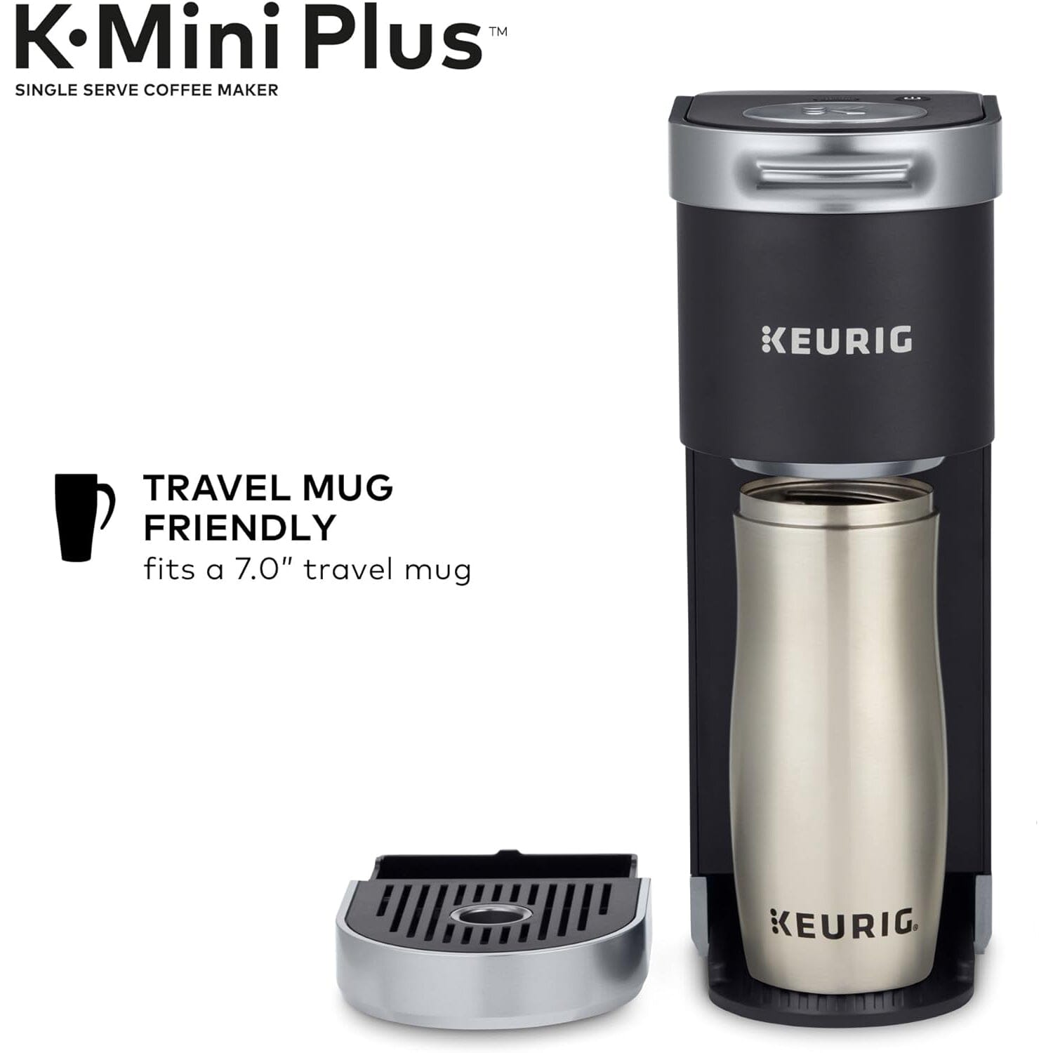 Keurig K-Mini Plus Single Serve K-Cup Pod Coffee Maker Kitchen Appliances - DailySale