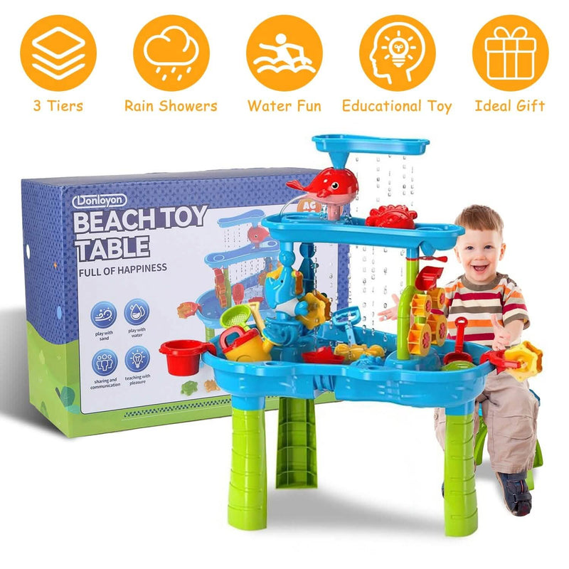 Kids Sand Water Table for 3-6 Years Old Sensory Exercise Friendship Building Toys & Games - DailySale