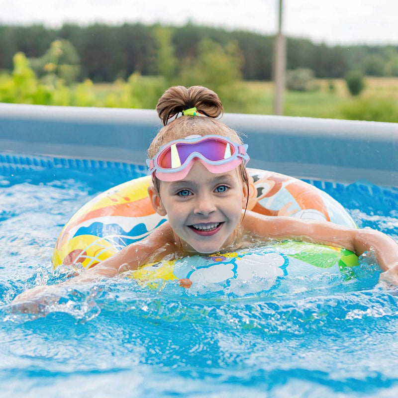 Kids Swim Goggles with Ear Plugs UV Protection Anti-Fog Leak Proof Sports & Outdoors - DailySale