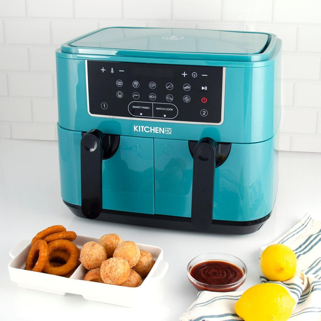 9-Quart Dual Basket Air Fryer 7 Functions Smart Finish Match Cook