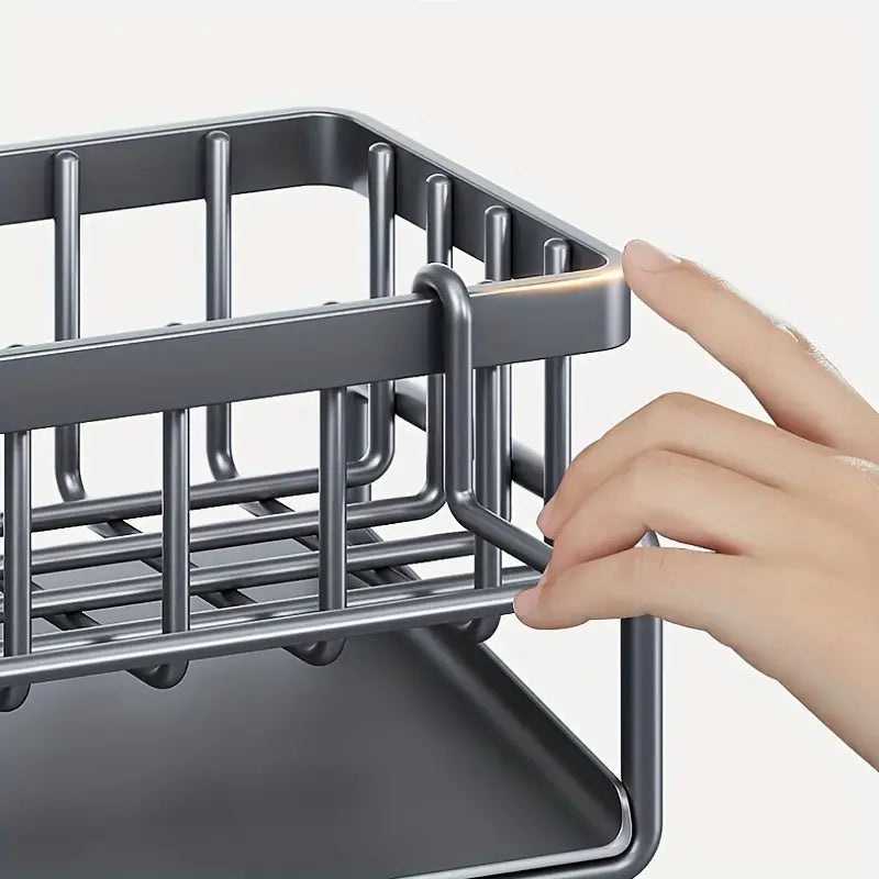 Kitchen Storage Rack - Multi-Functional Household Sink Organizer with Drain Basket Kitchen Storage - DailySale