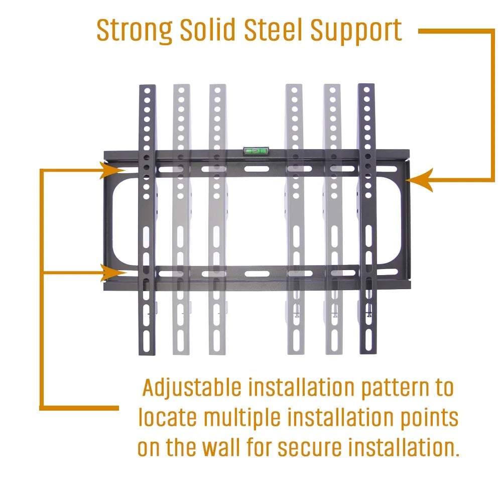 KORAMZI Fixed TV Wall Mounts Bracket Fits 26-55" TV's & 6 ft. HDMI Cable TV & Video - DailySale