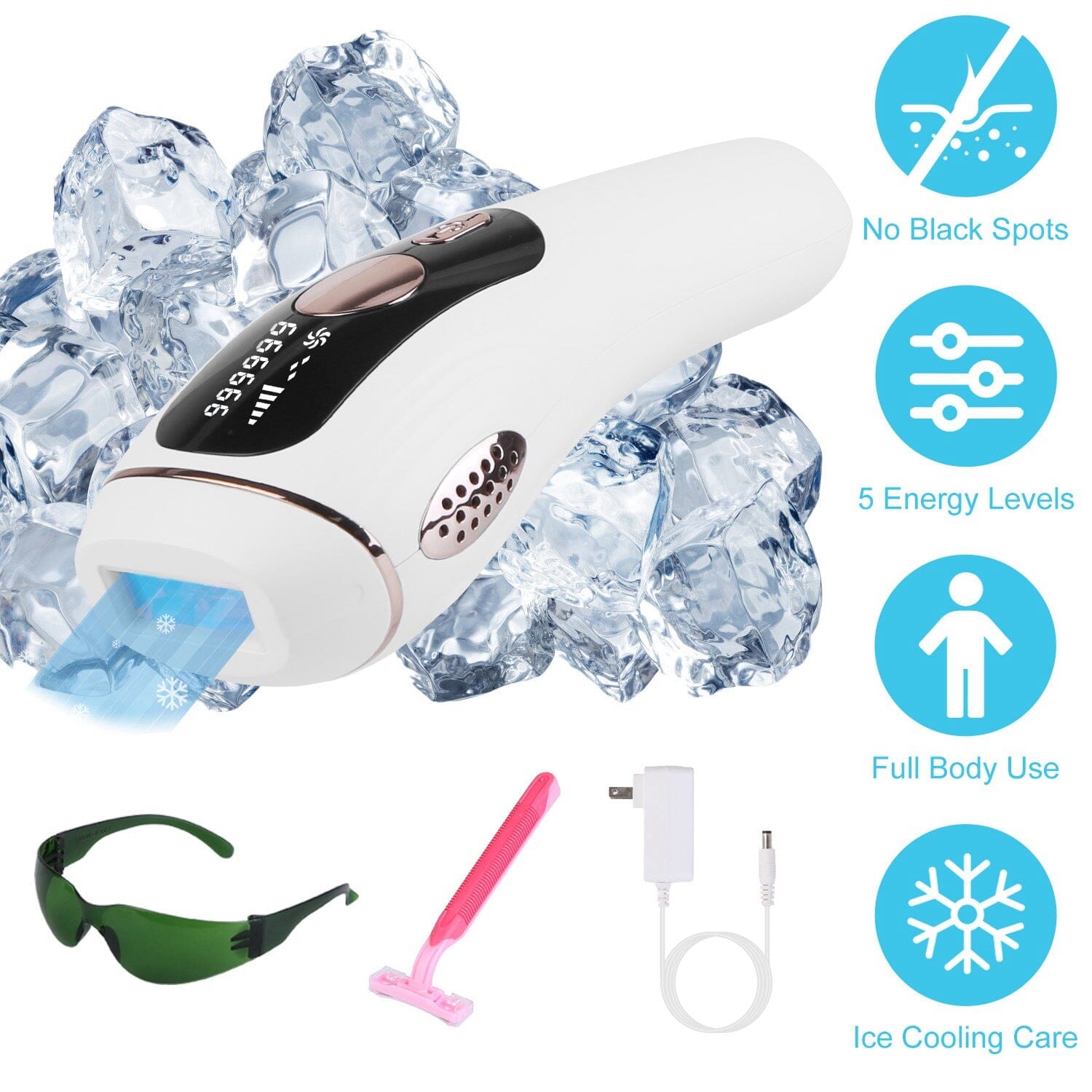 Laser Hair Removal Ice Cooling Permanent IPL Beauty & Personal Care - DailySale