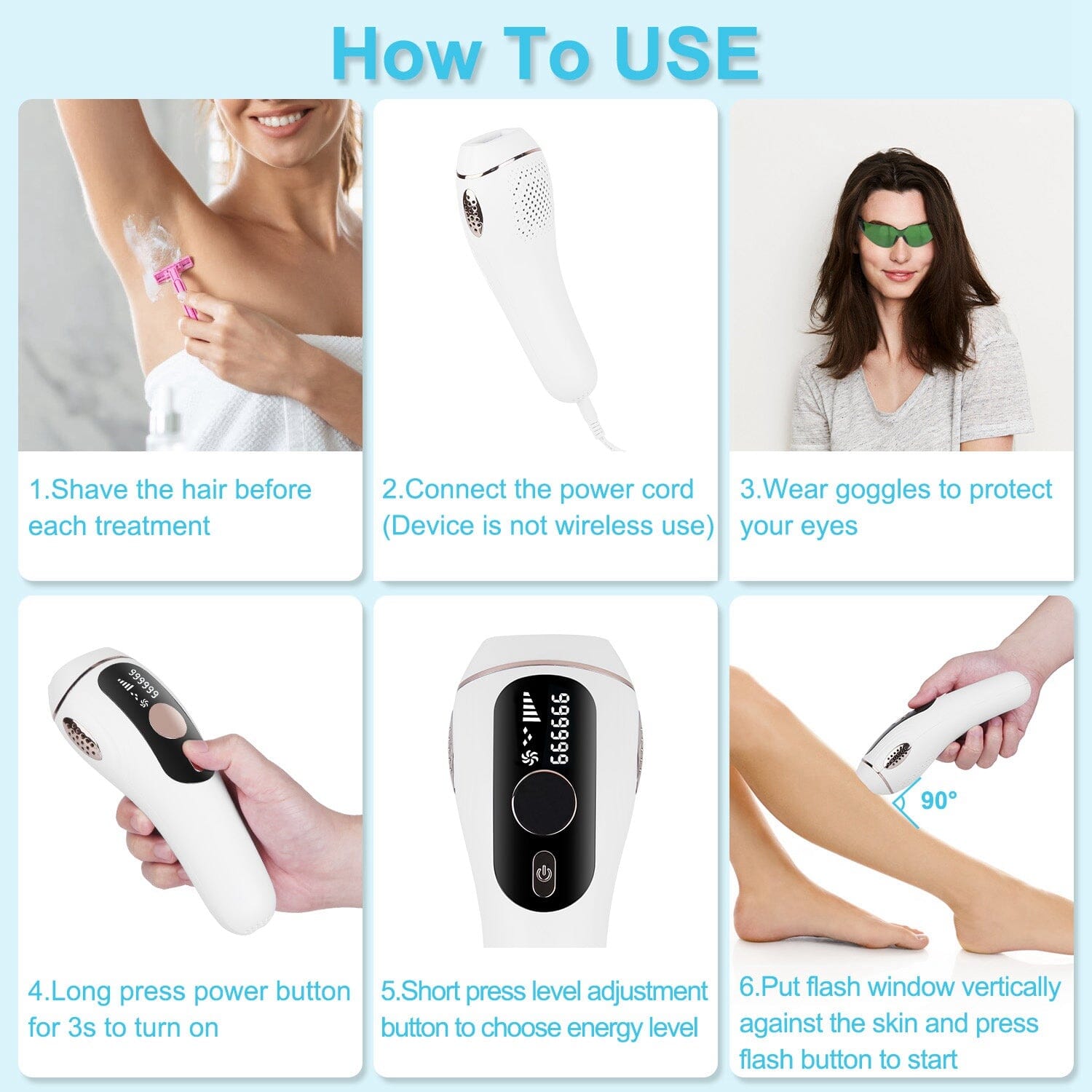 Laser Hair Removal Ice Cooling Permanent IPL Beauty & Personal Care - DailySale