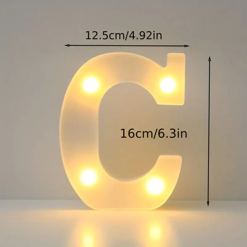 LED Alphabet Light Holiday Decor & Apparel C - DailySale