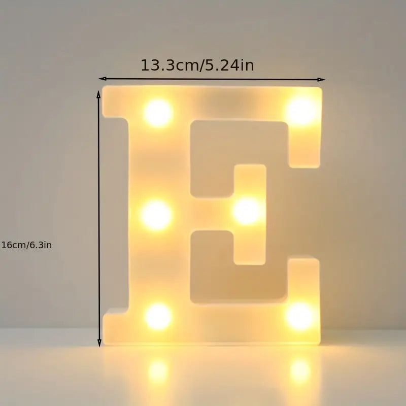 LED Alphabet Light Holiday Decor & Apparel E - DailySale