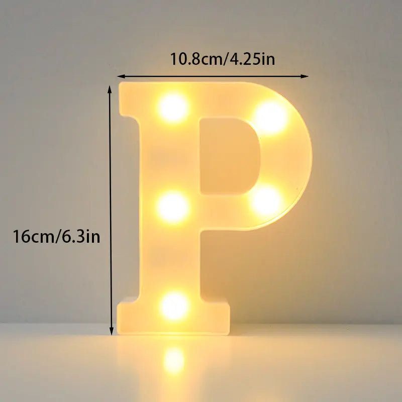 LED Alphabet Light Holiday Decor & Apparel P - DailySale