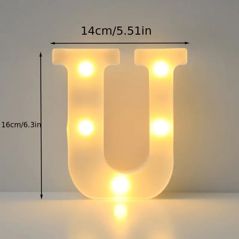 LED Alphabet Light Holiday Decor & Apparel U - DailySale