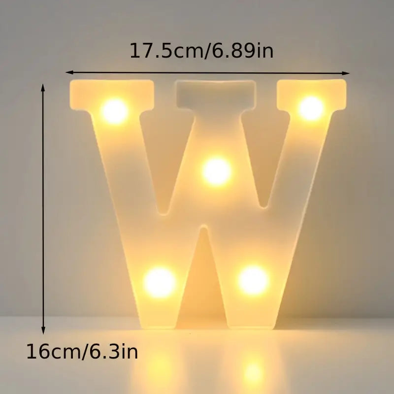 LED Alphabet Light Holiday Decor & Apparel W - DailySale