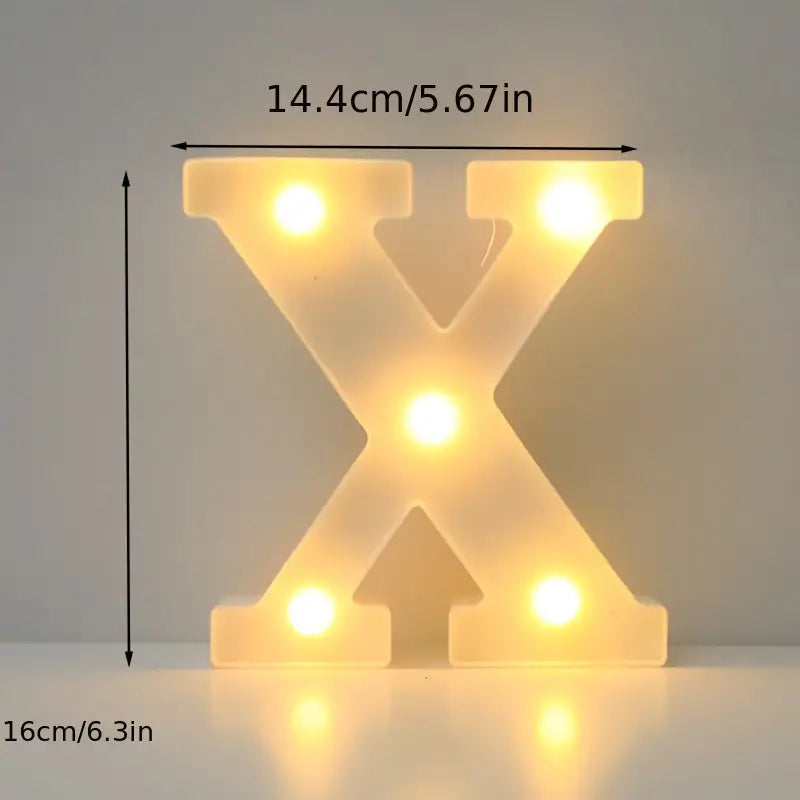 LED Alphabet Light Holiday Decor & Apparel X - DailySale