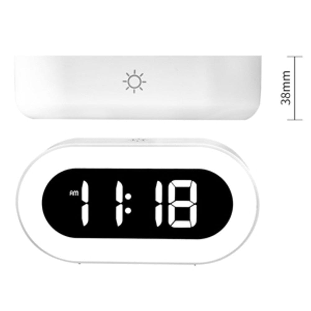 LED Digital Alarm Clock with Night Light – Dual Alarm – Dimmer – Adjustable Alarms Household Appliances - DailySale