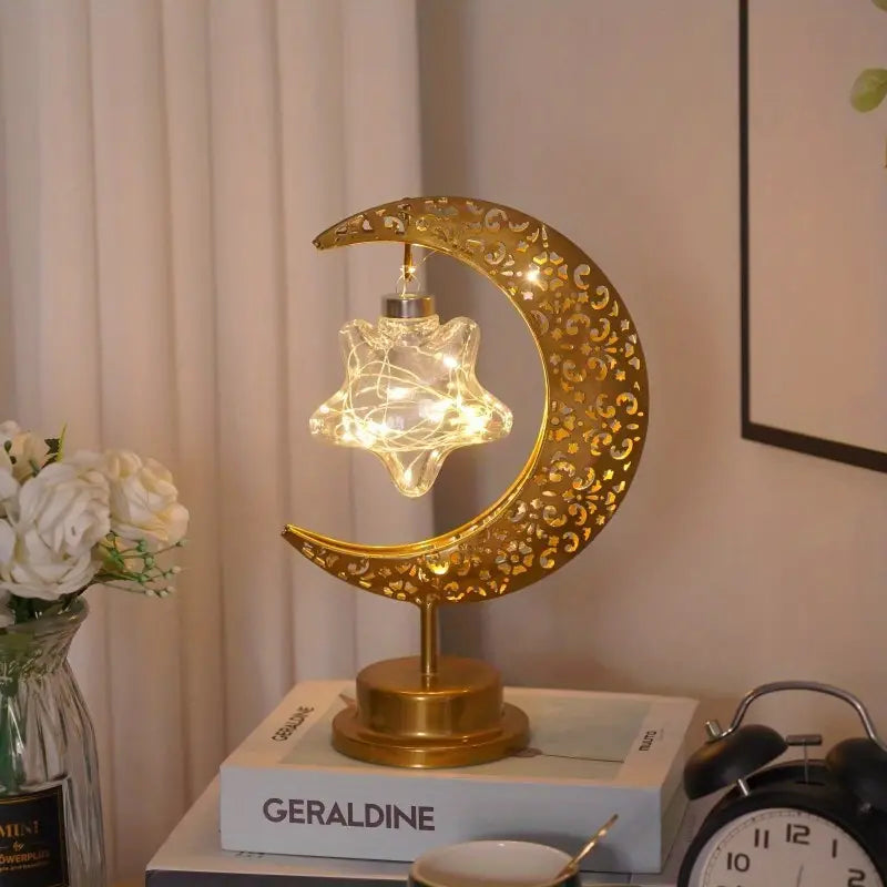 LED Iron Moon Lamp Indoor Lighting Star - DailySale