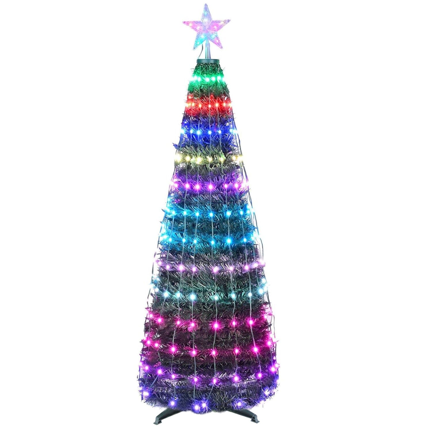 LED Lights Collapsible Christmas Tree Light with Remote App Control Holiday Decor & Apparel - DailySale