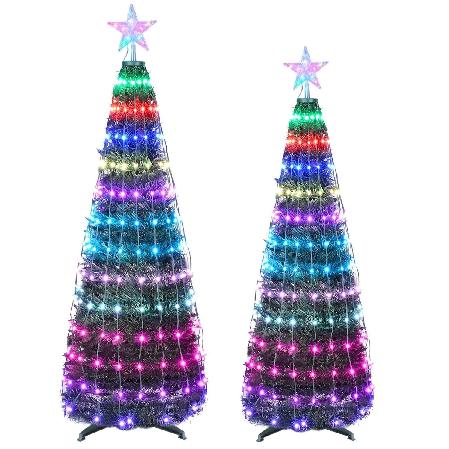 LED Lights Collapsible Christmas Tree Light with Remote App Control Holiday Decor & Apparel - DailySale