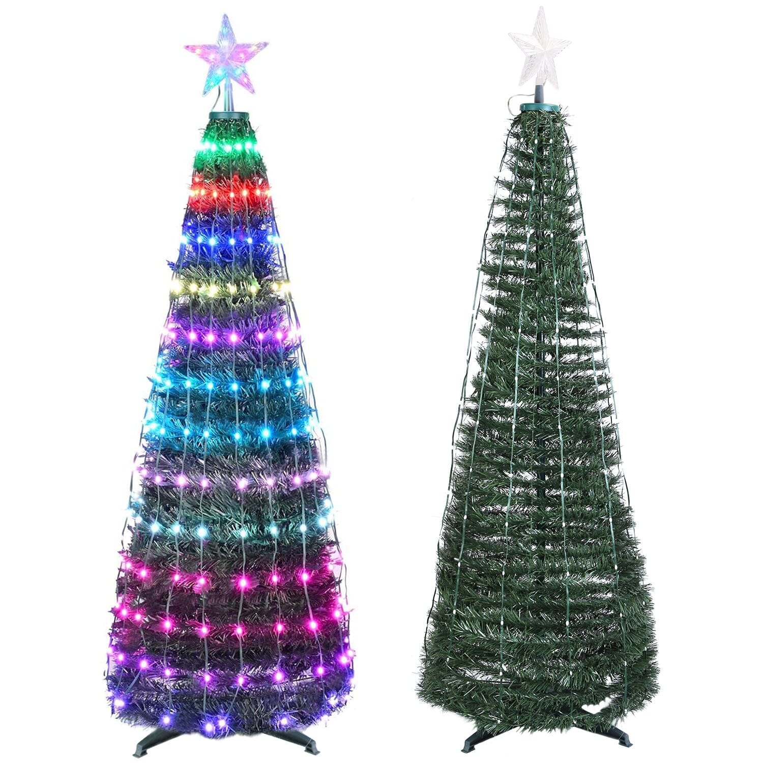 LED Lights Collapsible Christmas Tree Light with Remote App Control Holiday Decor & Apparel - DailySale