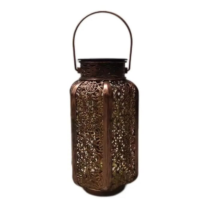 LED Metal Lantern Solar Lamp Outdoor Lighting - DailySale