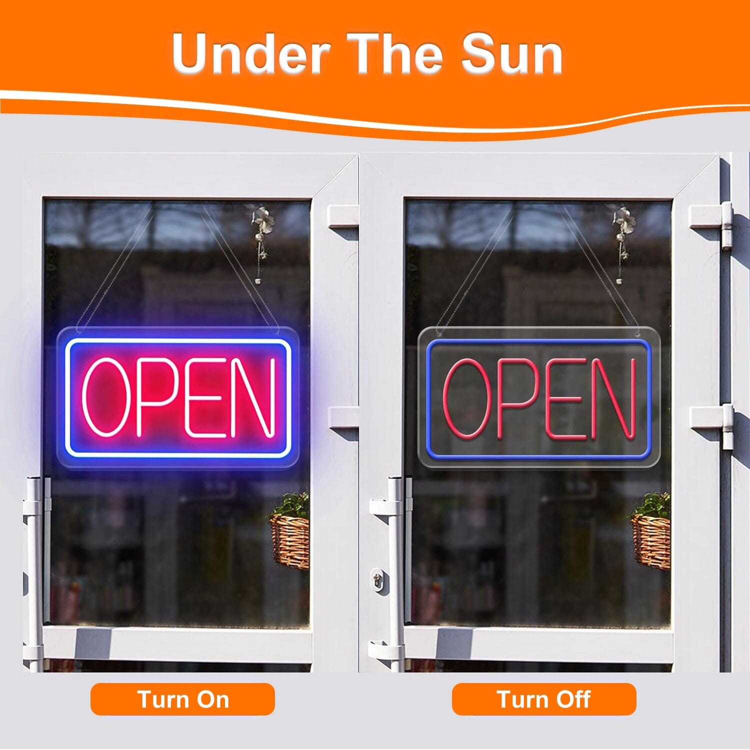 LED Open Sign Advertisement Board with 11 Levels Adjustable Brightness Indoor Lighting - DailySale