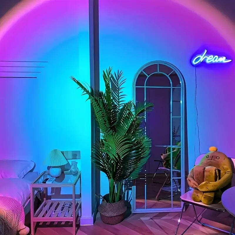 LED Projection Sunset Rainbow Lamp Indoor Lighting - DailySale