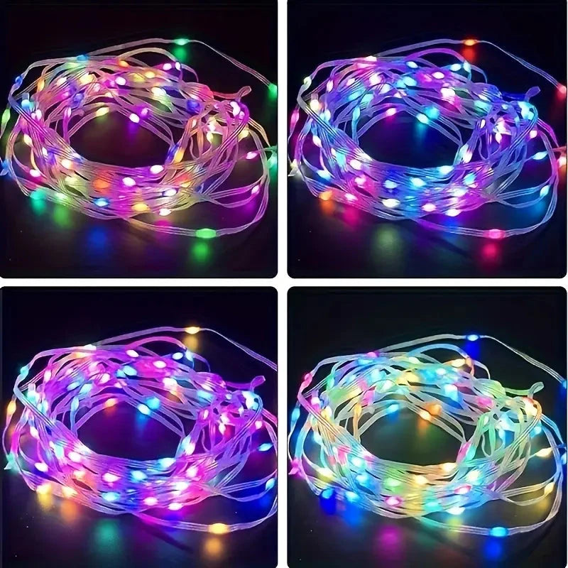 LED Rope Lights Outdoor, RGB Remote Control Fairy String Lights Plug In With 200 LEDs String & Fairy Lights - DailySale