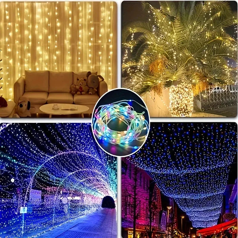 LED Rope Lights Outdoor, RGB Remote Control Fairy String Lights Plug In With 200 LEDs String & Fairy Lights - DailySale