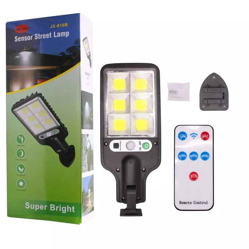 LED Solar Light Motion Sensor 3 Modes Flood Lamp Outdoor Street Wall Yard Garden Outdoor Lighting - DailySale
