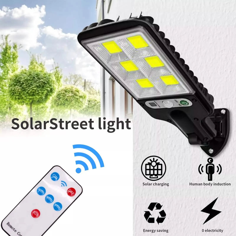 LED Solar Light Motion Sensor 3 Modes Flood Lamp Outdoor Street Wall Yard Garden Outdoor Lighting - DailySale
