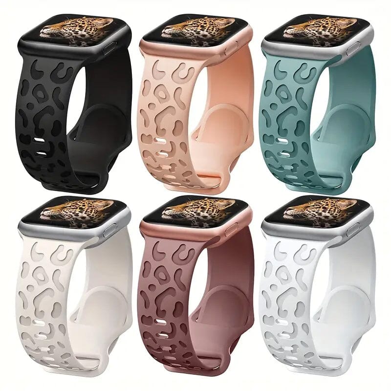 Leopard Engraved Replacement Band Compatible with iWatch Smart Watches - DailySale