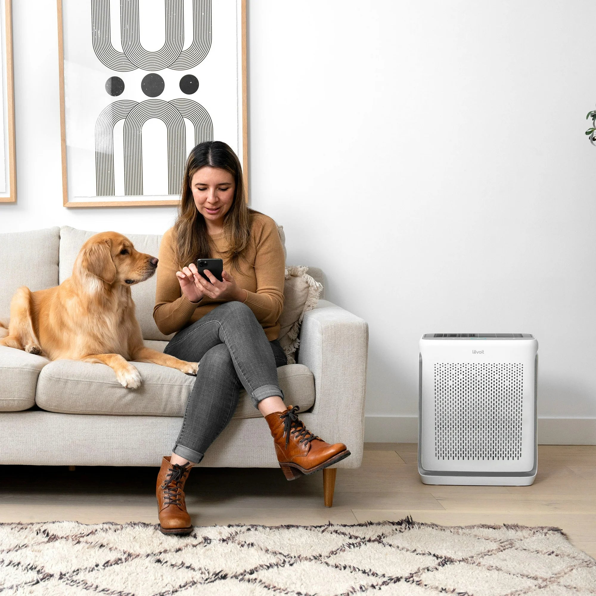 Levoit Vital 200S Smart True HEPA Air Purifier (White/Gray) Wellness - DailySale