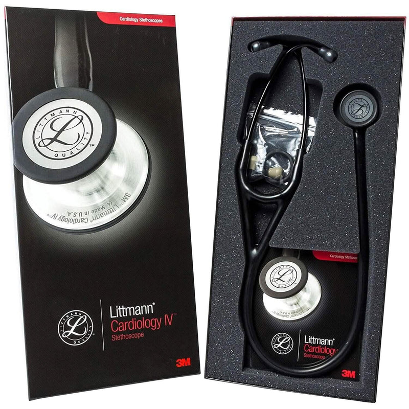 Littmann Cardiology IV Diagnostic Stethoscope - Rainbow-Finish Chestpiece/Black Tube (6165) Wellness - DailySale
