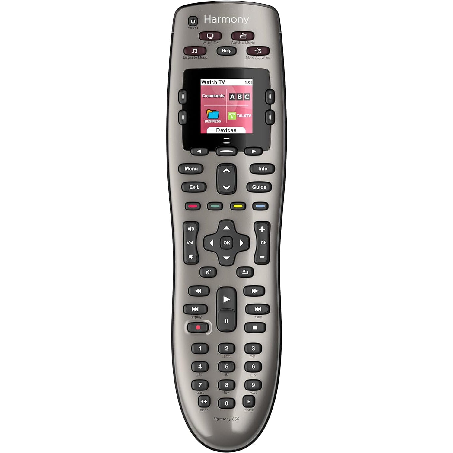 Logitech Harmony 650 Infrared All in One Remote Control TV & Video - DailySale