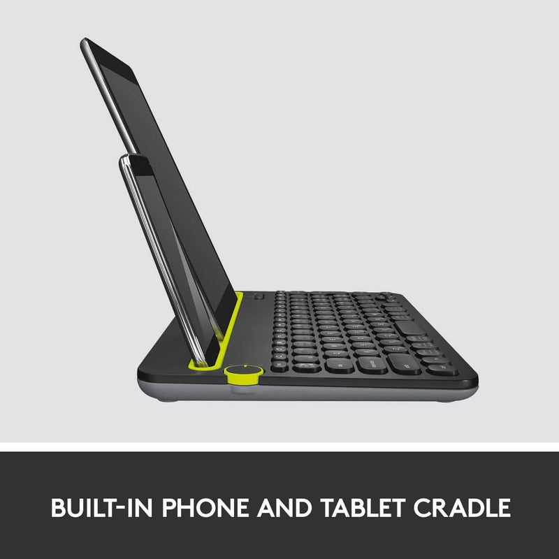 Logitech K480 Bluetooth Multi-Device Keyboard Black Computer Accessories - DailySale