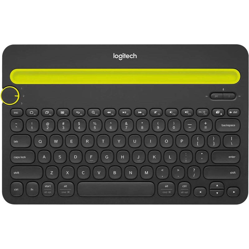 Logitech K480 Bluetooth Multi-Device Keyboard Black Computer Accessories - DailySale