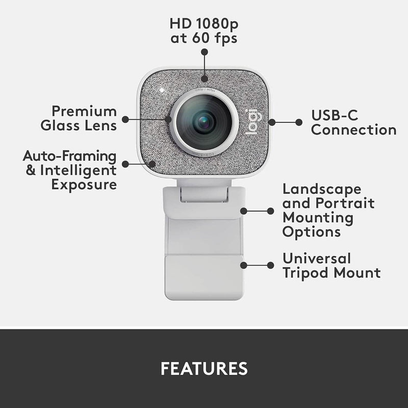 Logitech StreamCam, Live Streaming Webcam Computer Accessories - DailySale