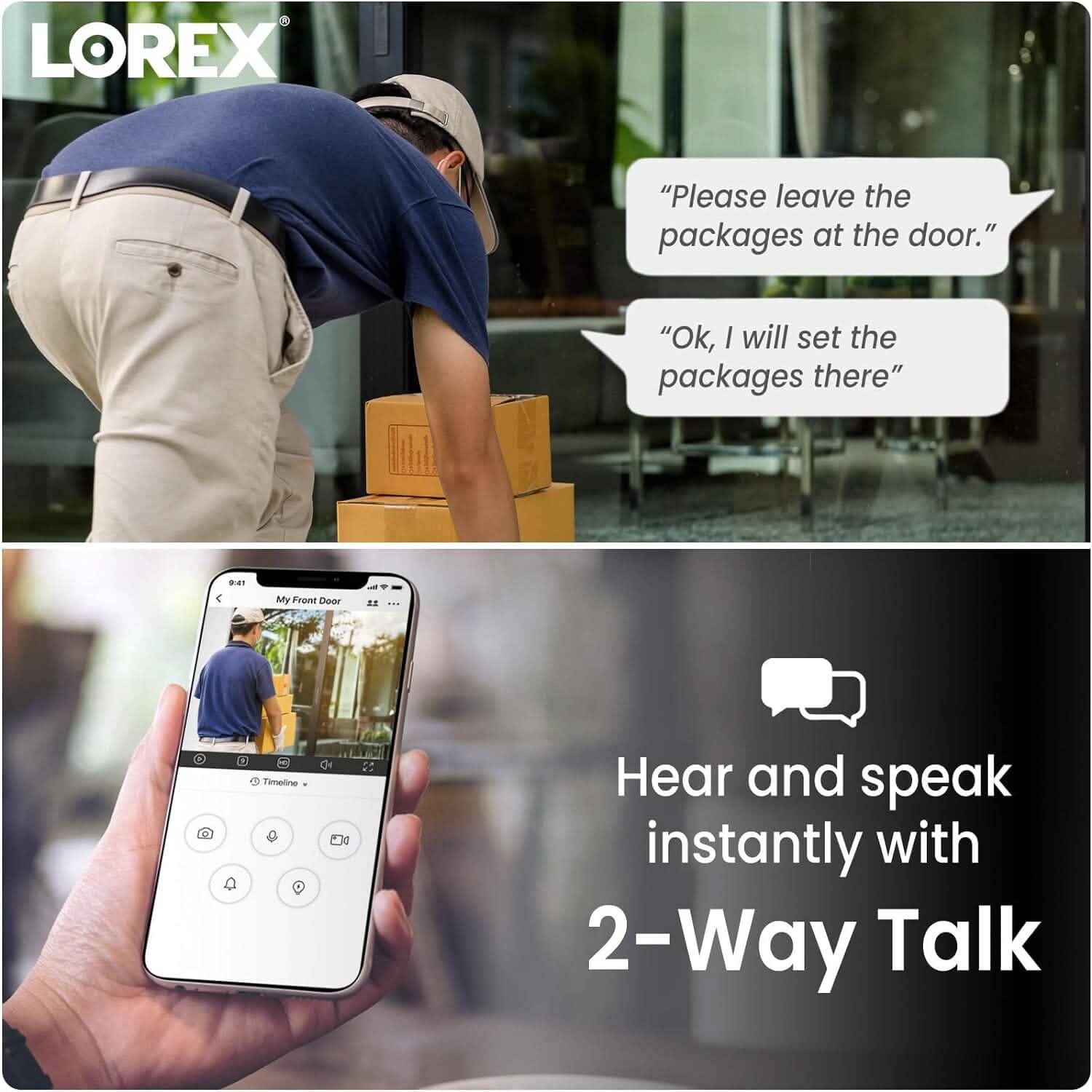 Lorex Indoor/Outdoor 4K IP Security Camera Smart Home & Security - DailySale