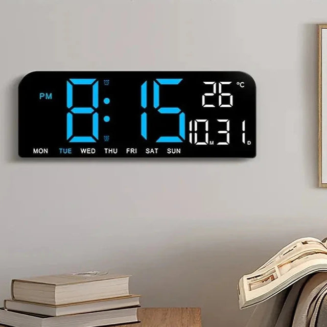 Luminous Large Screen LED Alarm Clock - Displays Week, Temperature, Humidity, and Timer Household Appliances - DailySale