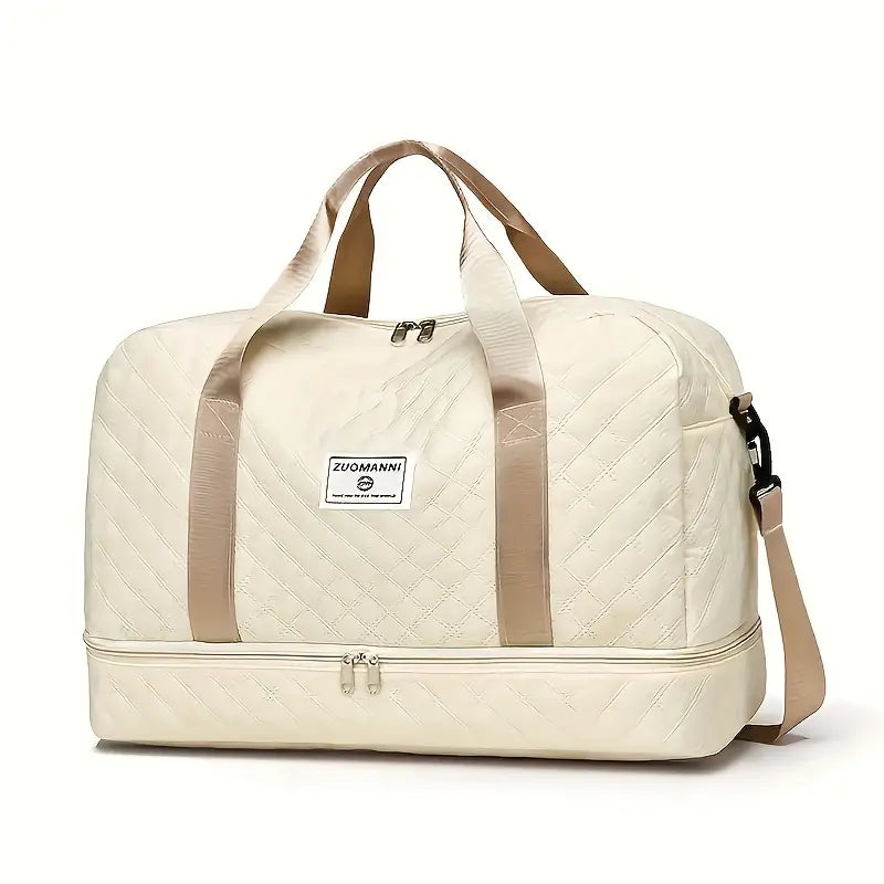 Luxury Large Capacity Duffel Bag – Versatile Shoulder & Crossbody Tote With Dual Side Pockets Bags & Travel - DailySale