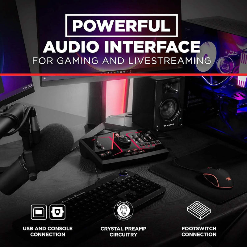 M-Game Solo USB Audio Interface Mixer for Streaming and Gaming Computer Accessories - DailySale