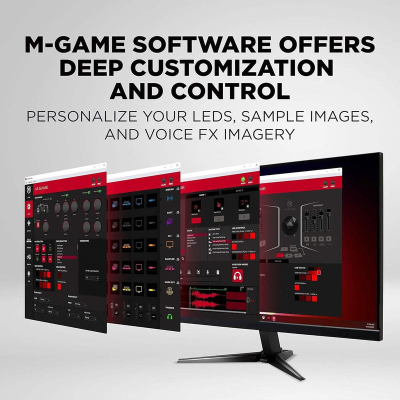 M-Game Solo USB Audio Interface Mixer for Streaming and Gaming Computer Accessories - DailySale