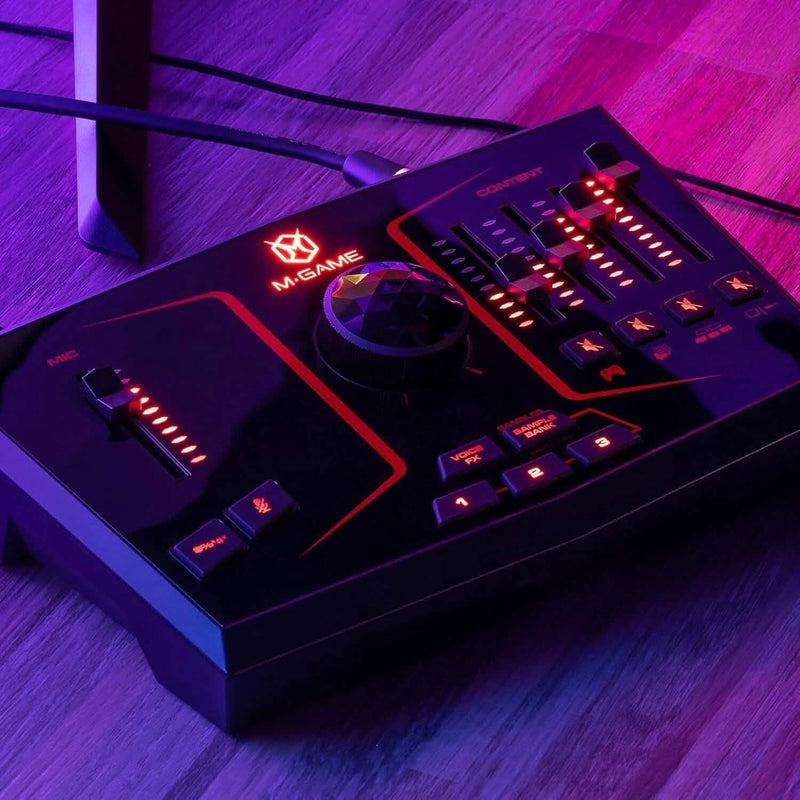 M-Game Solo USB Audio Interface Mixer for Streaming and Gaming Computer Accessories - DailySale