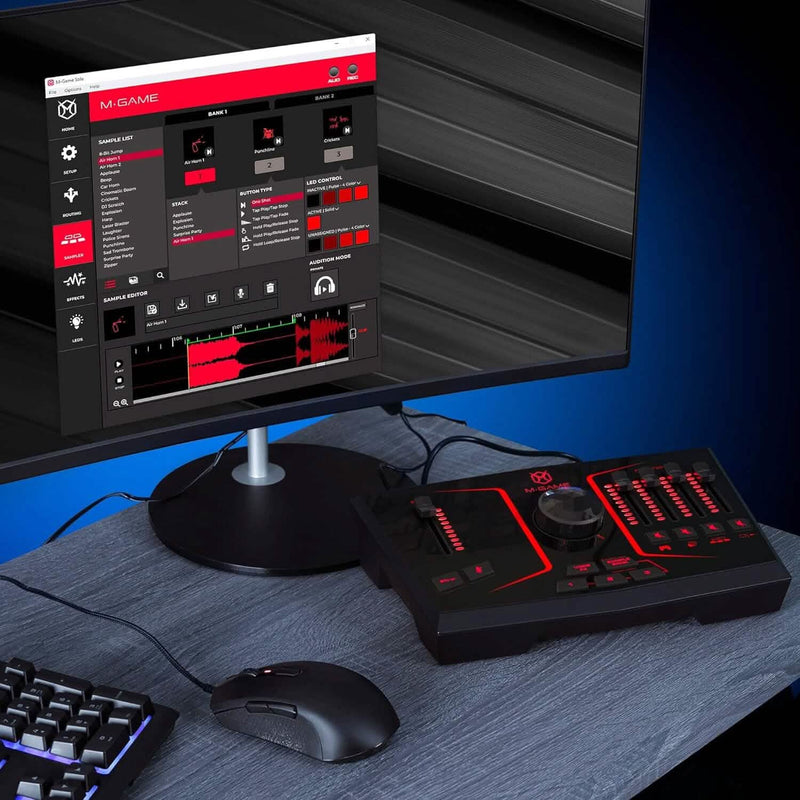 M-Game Solo USB Audio Interface Mixer for Streaming and Gaming Computer Accessories - DailySale