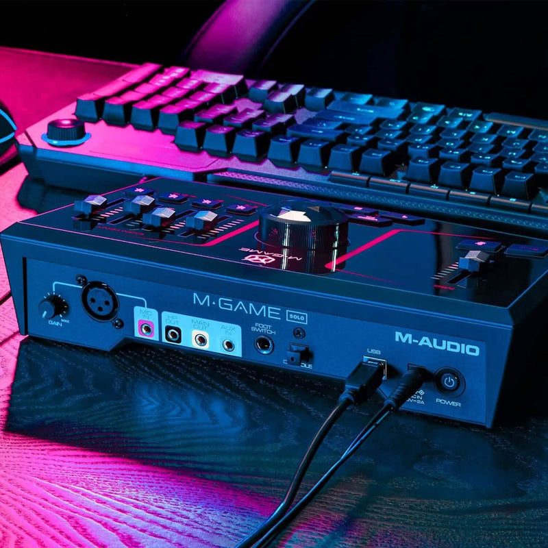 M-Game Solo USB Audio Interface Mixer for Streaming and Gaming Computer Accessories - DailySale