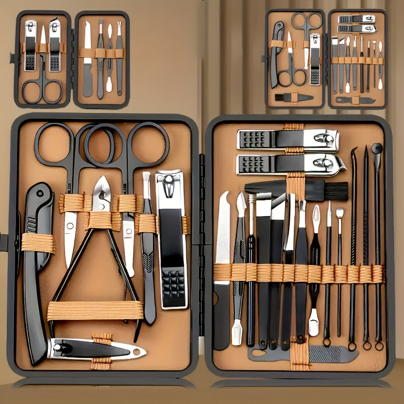 All tools held in elastic loops inside the case