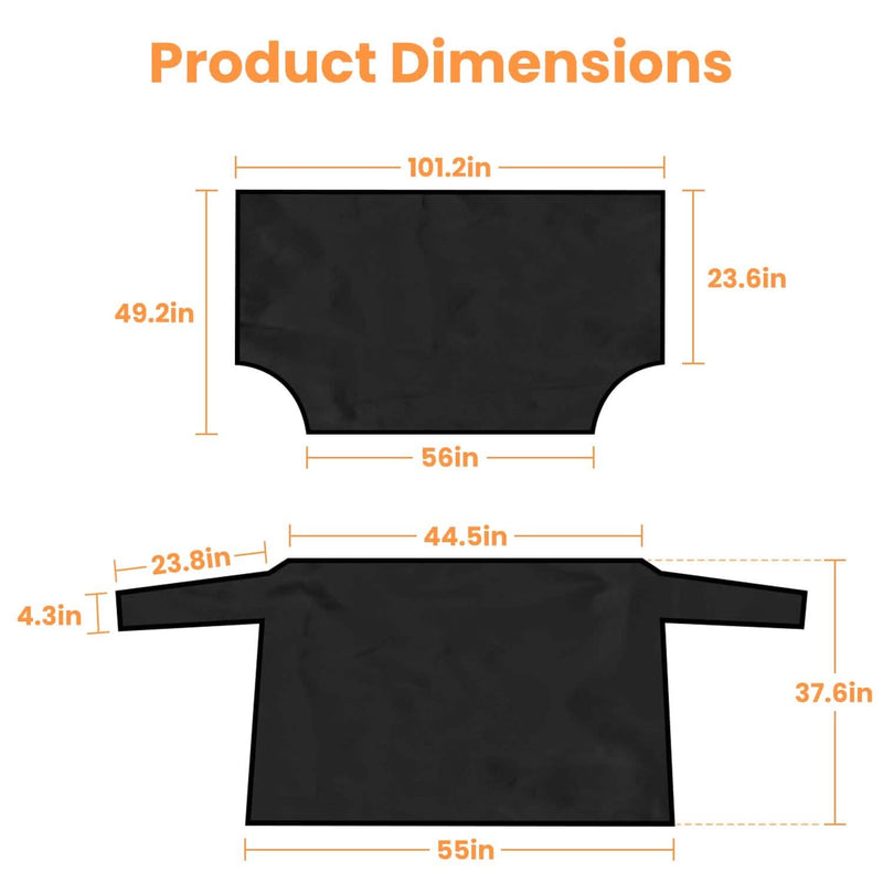 Magnetic Car Windshield Cover Front Rear Protector Fit for All Cars Automotive - DailySale