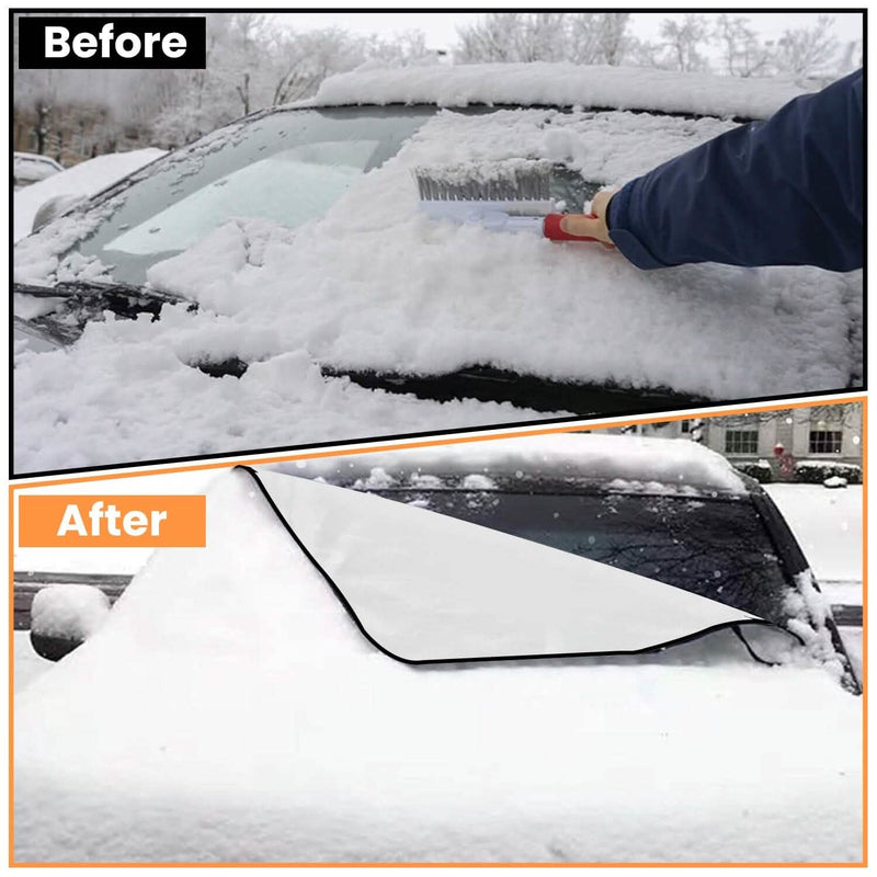 Magnetic Car Windshield Cover Front Rear Protector Fit for All Cars Automotive - DailySale