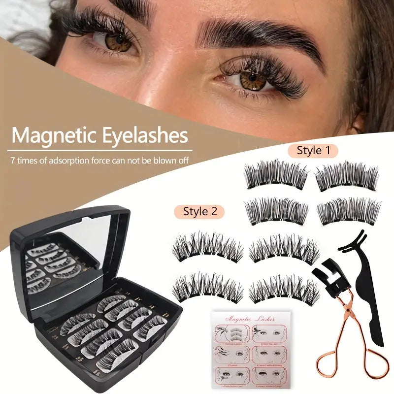 Magnetic Eyelashes - 7 Times Adhesion Force Beauty & Personal Care - DailySale