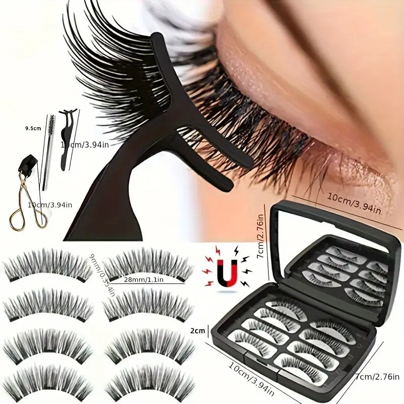 Magnetic Eyelashes - 7 Times Adhesion Force Beauty & Personal Care - DailySale