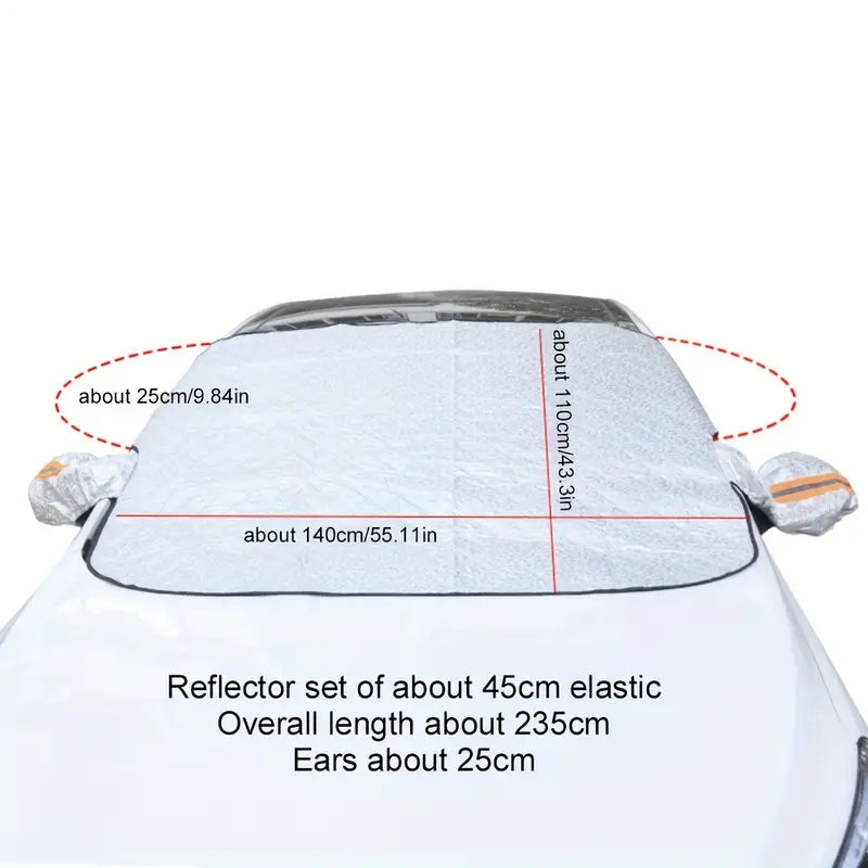 Magnetic Front Windscreen Sunshade Thickened Sunscreen Anti-UV Heat Insulation Snow Shield Cover Automotive - DailySale