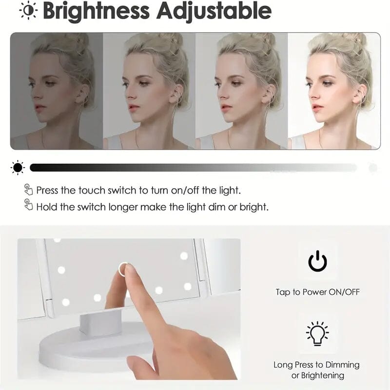 Makeup Vanity Mirror with Lights Beauty & Personal Care - DailySale