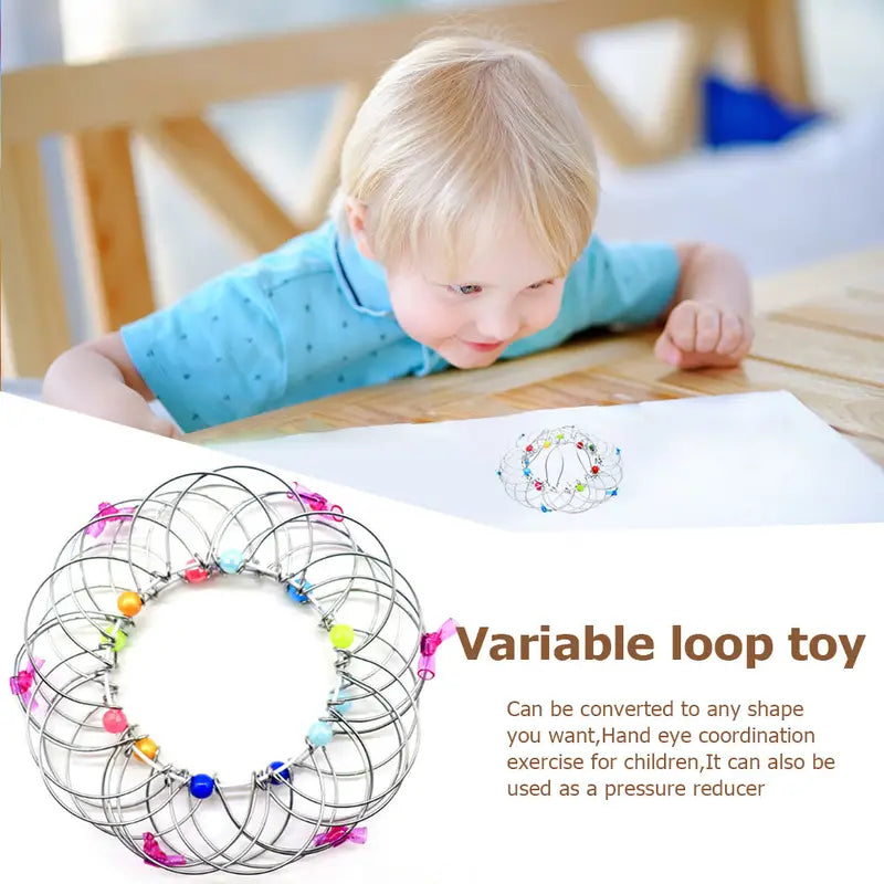 Mandala Decompression Flower Basket & Steel Ring Sensory Toys Toys & Games - DailySale